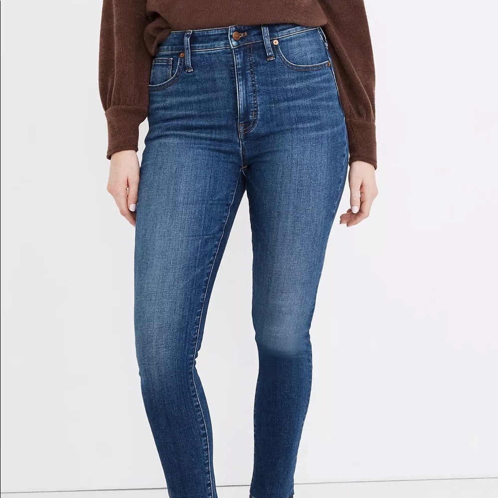 MADEWELL CURVY HIGH RISE SKINNY - EUC